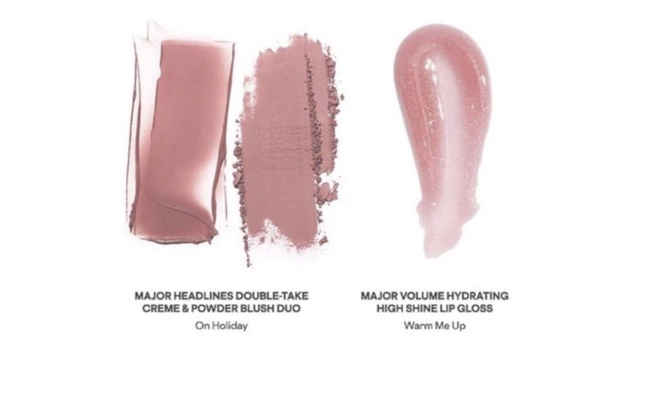 Patrick Ta Holiday Gloss/ Glow Set: Blush Duo & Lip Gloss On Holiday/Warm Me Up - Imagem 2