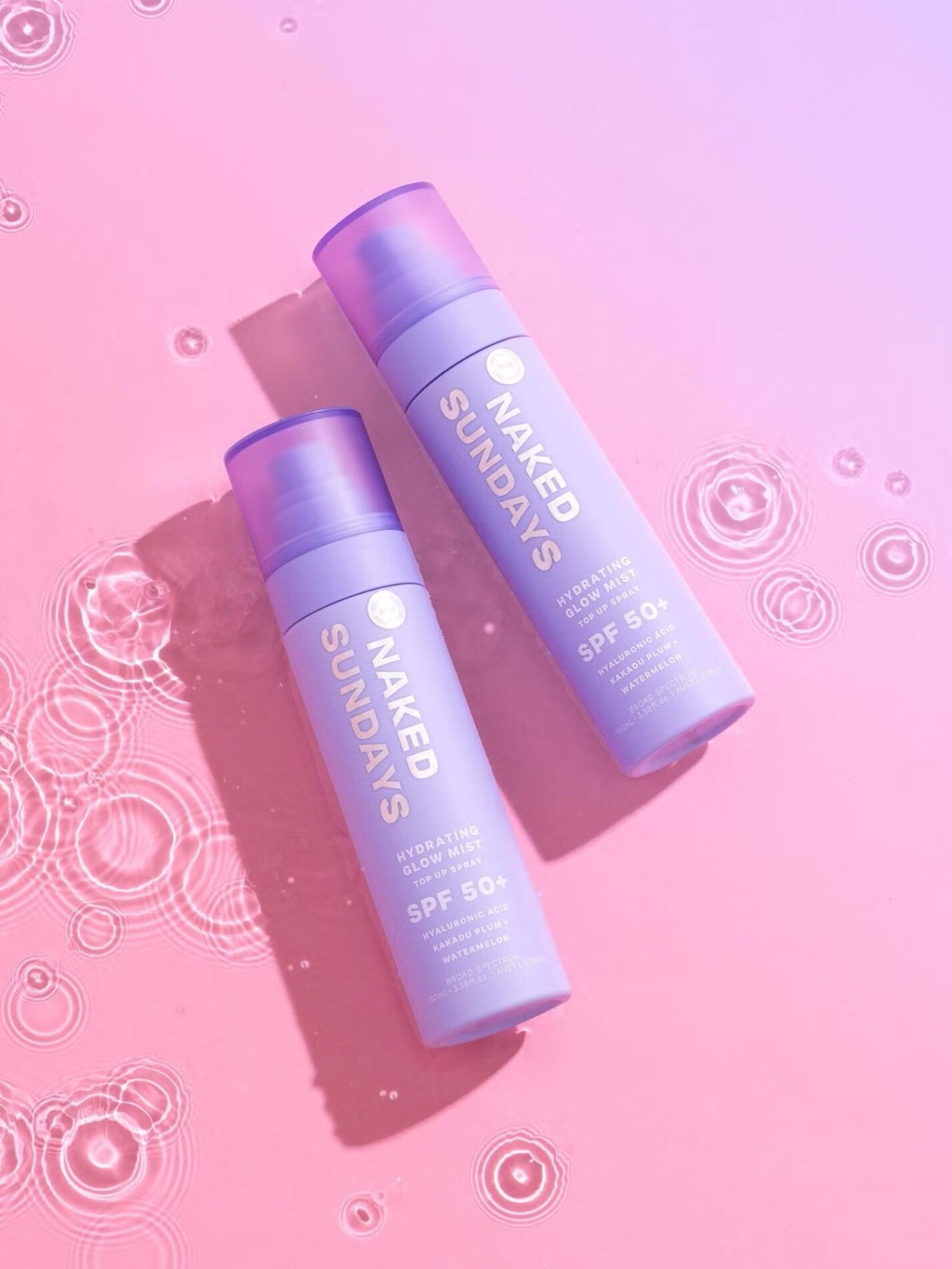 Naked Sundays SPF50+ Hydrating Glow Mist Setting Spray Sunscreen
