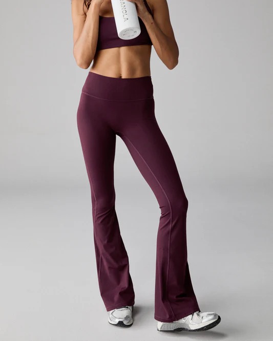Adanola Flared Yoga Pant Dark Cherry