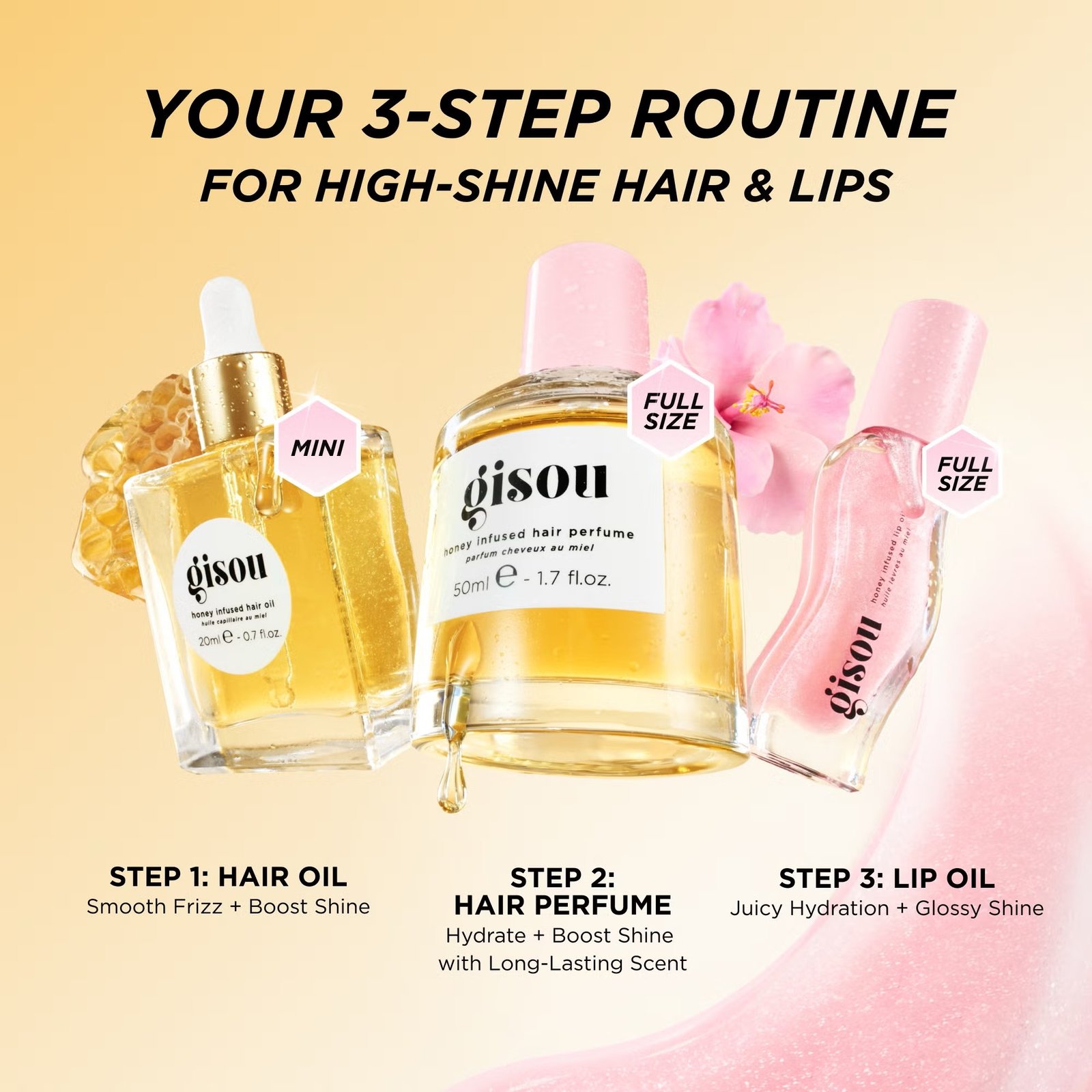 Gisou Honey Gloss Hydration Trio - Imagem 2