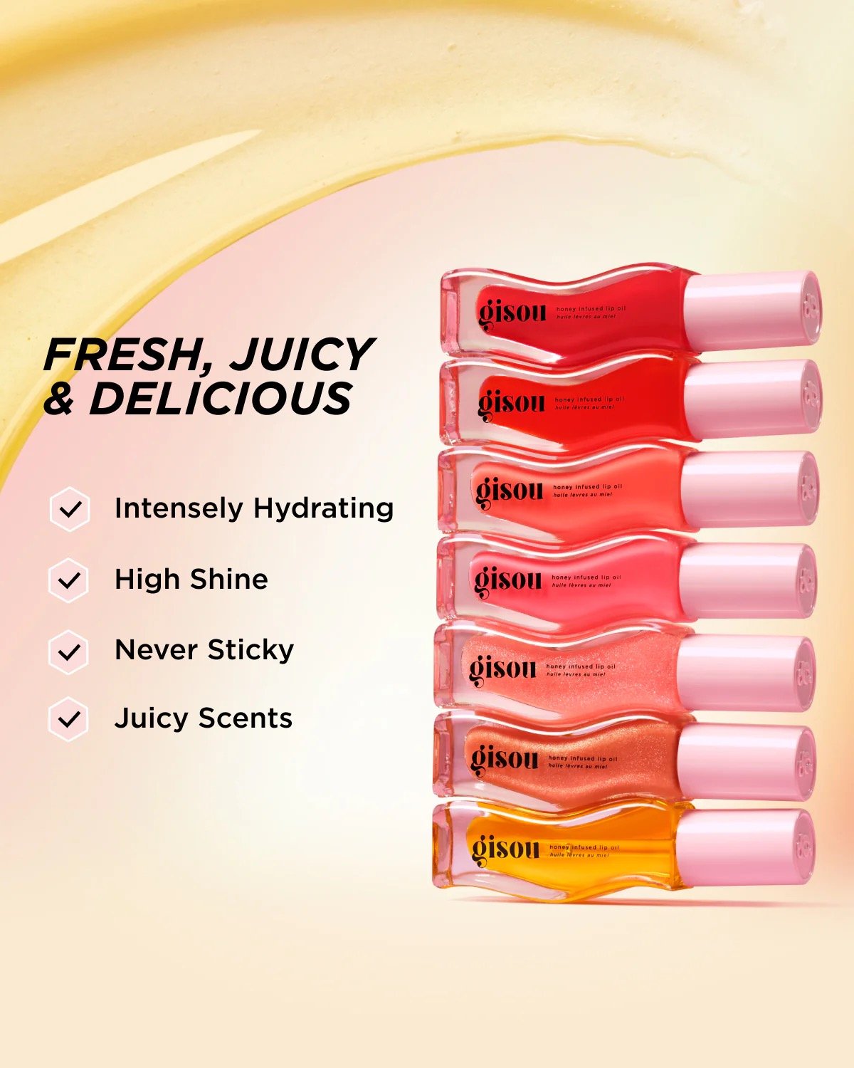 GISOU LIP OIL GLOW HONEY INFUSED