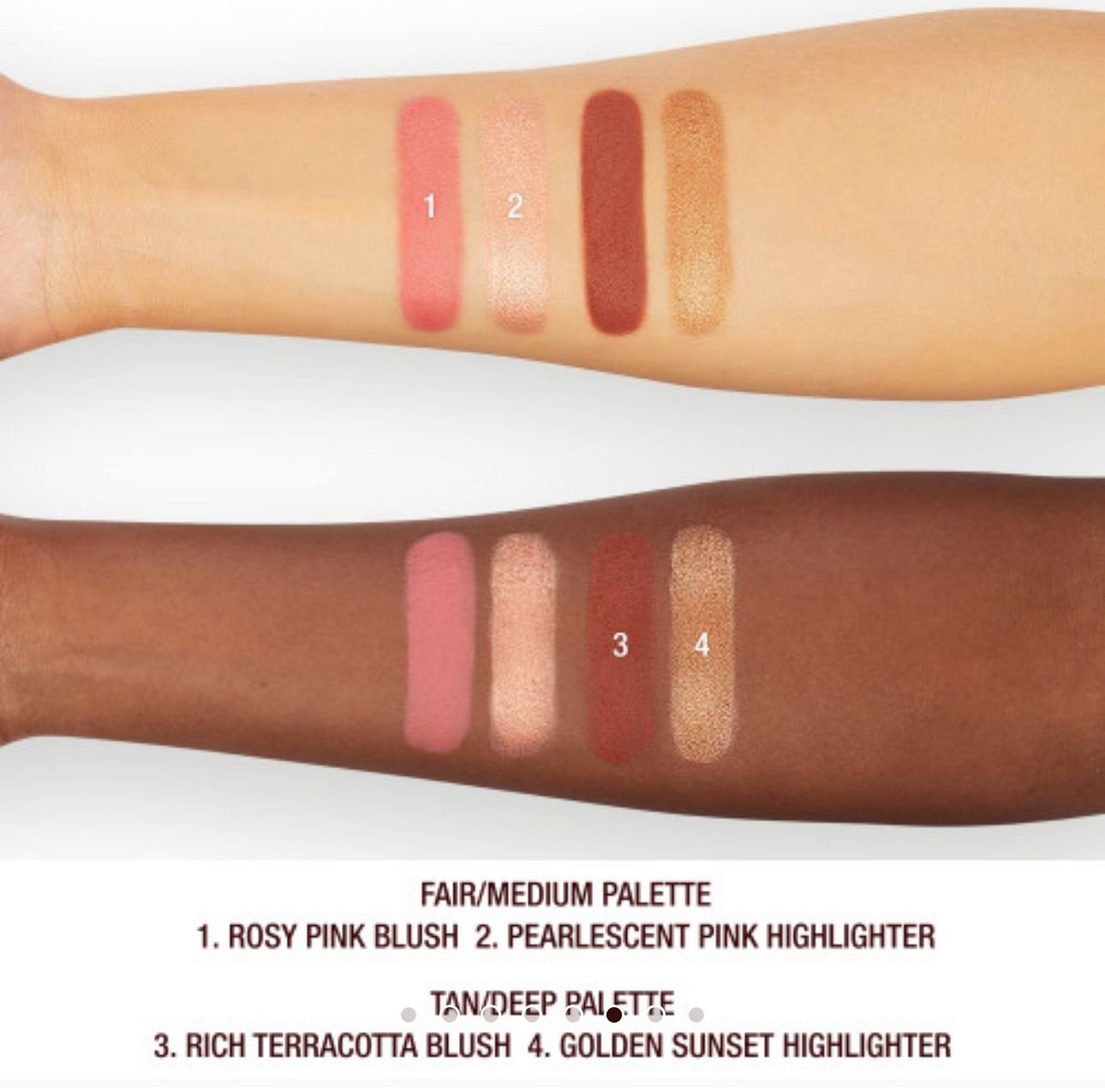Charlotte Tilbury Hollywood Blush & Glow Glide Palette Tan to Deep - Imagem 4