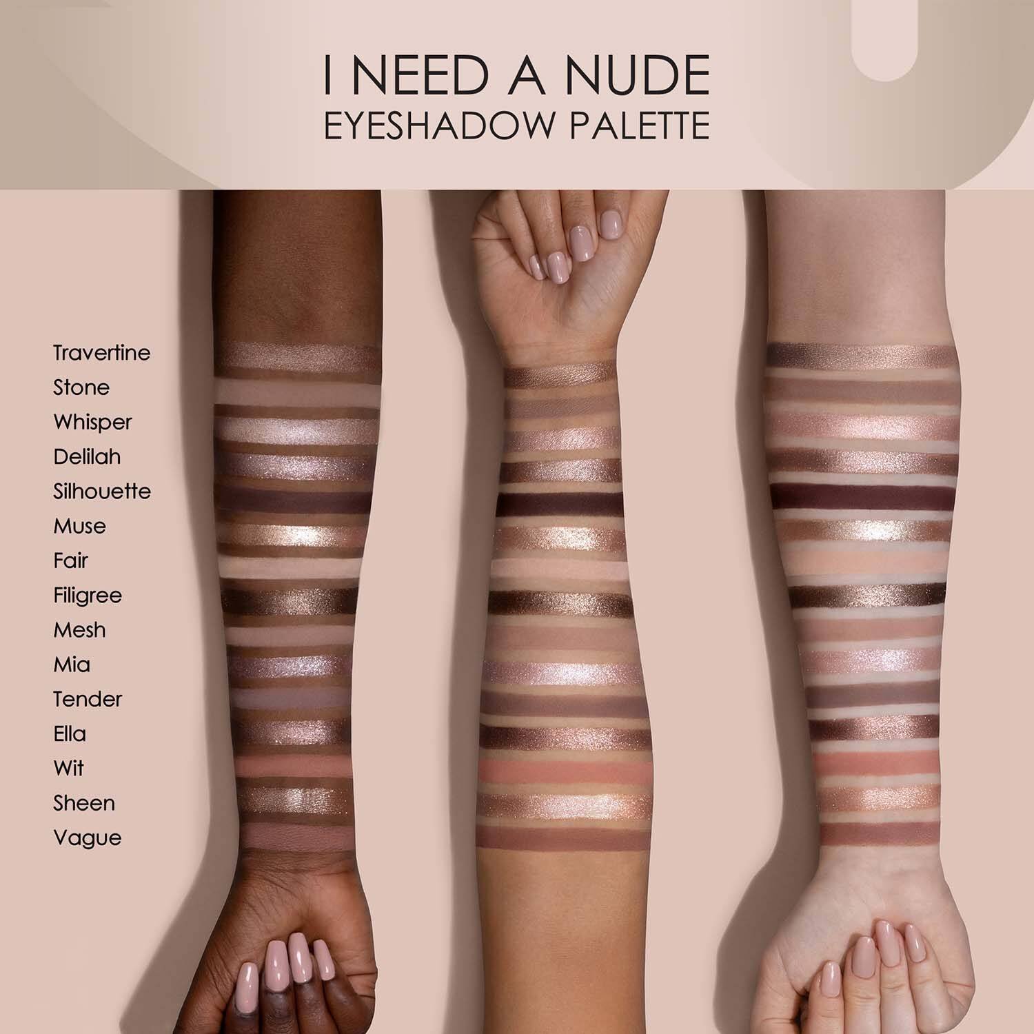 NATASHA DENONA I Need A Nude Eyeshadow Palette 19.25g - Imagem 3