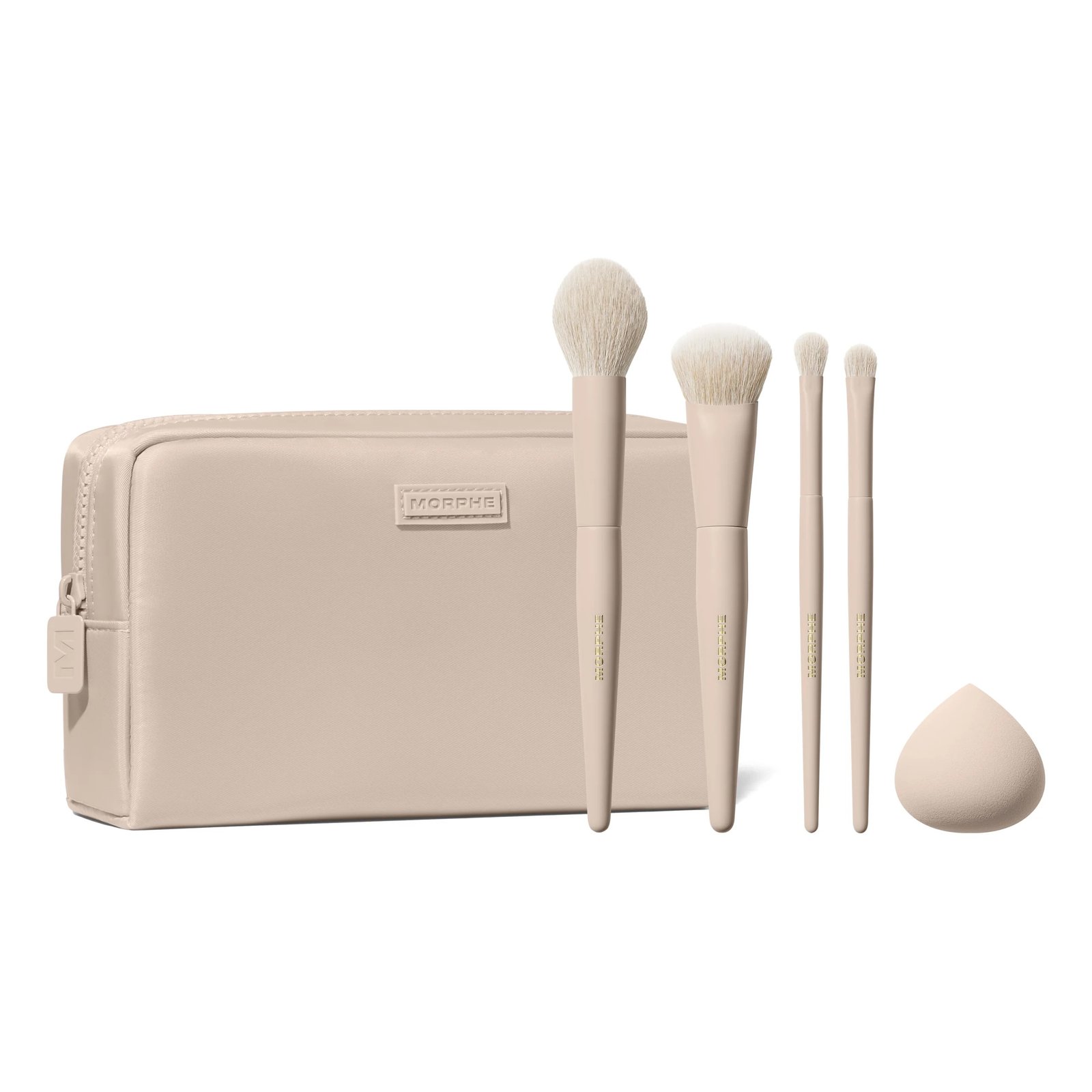 Morphe Oat Latte 5-Piece Face & Eye Brush Set