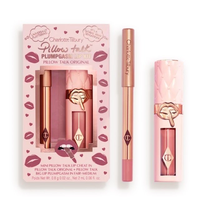 Charlotte Tilbury Pillow Talk Plumpgasm Lip  Kit Pillow Talk